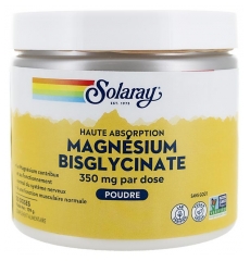 Solaray Magnésium Bisglycinate 350 g Poudre 50 Doses