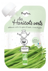 Punga de gustare Popote Fasole Verde Piure De La 4/6 Luni Bio 120 g