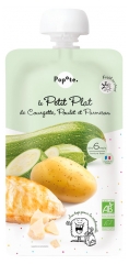 Popote Le Petit Plat Gourde Courgette Poulet Parmesan Purée From 6 Months Organic 180 g