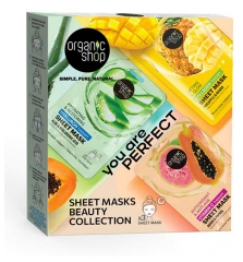 Coffret de 3 M&aacute;scaras de Tecido Organic Shop You Are Perfect