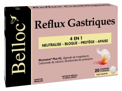 Belloc Refluxo G&aacute;strico 4em1 20 Comprimidos para Mastigar