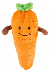 Soframar Cozy Noņemami Plī&scaron;a Rotaļlietu Siltā Ūdens Pudele Burkāns