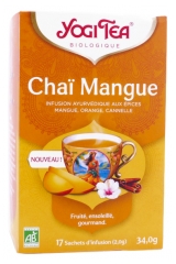 Yogi Tea Manga Chai Org&acirc;nico 17 Sach&ecirc;s