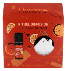 Florame Coffret Etherische Olie Kaneel Sinaasappel Bio 10 ml + Decoratie om te parfumeren