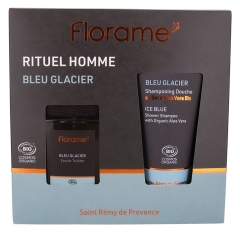 Florame Bleu Glacier Organic Eau de Toilette 100 ml + Bleu Glacier Organic Shower Shampoo 200 ml