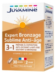 Juvamine Expert Bronzage Sublime Anti-Âge 3en1 60 Gélules