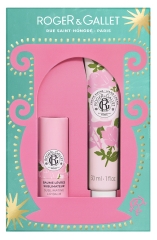 Roger &amp; Gallet Rose Crème Mains 30 ml + Baume Lèvres Sublimateur 3,5 g
