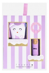Inuwet Coffret Baume à Lèvres Guimauve 3,5 g + Crème Mains et Ongles Fleur de Coton 60 ml