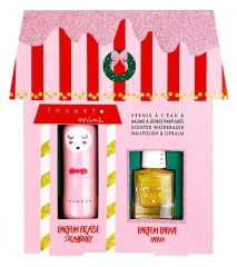 Inuwet Geschenkset Lippenbalsem 3,5 g + Geparfumeerde Nagelak op Waterbasis Papaja 5 ml
