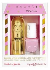 Cutie Inuwet Balsam de Buze 3,5 g + Lac de Unghii Parfumant pe Bază de Apă Pepene 5 ml