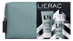 Lierac Homme B&aacute;lsamo P&oacute;s-Barbear 75 ml + Espuma de Barbear 50 ml e sua Necessaire Oferecida