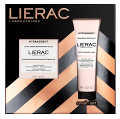 Lierac Hydragenist Den Genopbyggende Fugtgivende Gel-Creme 50 ml + Den Opfyldende Maske 75 ml Gratis