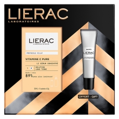 Lierac Vitamin C Pure Le Serum Concentr&eacute; 30 ml + 14 Sachets 0,2 g + Diopti Fluide Correction Cernes 15 ml Offert