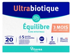 Vitavea Ultrabiotique Gleichgewicht 60 Pflanzliche Kapseln (davon 30 Geschenkt)