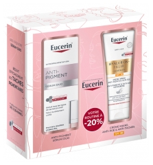 Eucerin Anti-Pigment Sérum Duo 30 ml + Hyaluron-Filler + Elasticity Crème Mains Anti-Taches &amp; Anti-Âge SPF30 75 ml