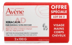 Avène XeraCalm AD Pain Surgras Lot de 2 x 100 g