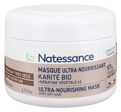 Natessance Masque Ultra-Nourrissant Karité &amp; Kératine Végétale 200 ml