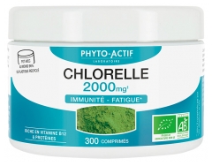 Phyto-Actif Hlorella 2000 mg Imunitāte un Nogurums Bio 300 Tabletes
