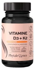 Phytalessence Vitaminas D3 + K2 60 Kapsulių