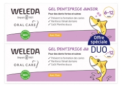 Weleda Junior zobna pasta 6-12 let, pakiranje 2 x 50 ml