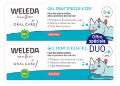 Weleda otro&scaron;ka zobna pasta Kids 0-6 let, paket 2 x 50 ml