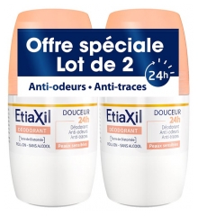 Etiaxil Weichheit-Deodorant 48Std Roll-On Packung von 2 x 50 ml
