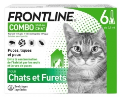 Frontline Combo Katter och Illrar 6 Pipetter
