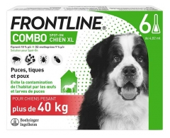 Frontline Combo Pes XL (+ od 40 kg) 6 Pipet
