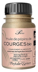 Phytalessence Pure Huile de Pépins de Courge Bio 60 Capsules
