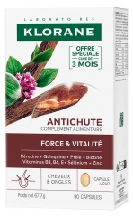 Klorane H&aring;ravfall Styrka och Vitalitet 90 Kapslar