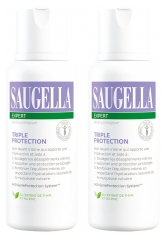 Saugella Expert Tredobbelt Beskyttelse Pakke med 2 x 250 ml