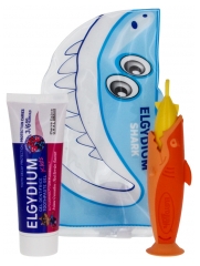 Elgydium Zestaw Podróżny Shark 3-6 lat