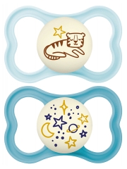 MAM 2 Sucettes Supreme Nuit 18 Mois et +