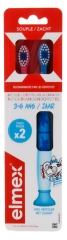 Elmex 2 Soft Toothbrushes 3-6 Years Old