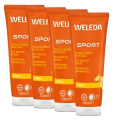 Weleda Arnika Sport-Duschgel Set mit 4 x 200 ml