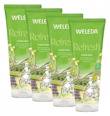 Weleda Osvěžuj&iacute;c&iacute; sprchov&yacute; kr&eacute;m Citrus Sada 4 x 200 ml