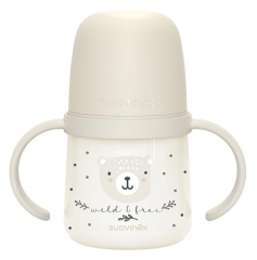 Suavinex Night &amp; Day Buteliukas su rankenėlėmis Mink&scaron;tas antgalis 150 ml 6 Mėn. ir vyresniems