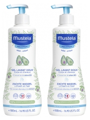 Mustela Mild Reng&ouml;ringsgel med Avokado Set med 2 x 500 ml