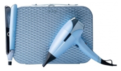 ghd &bdquo;Deluxe&ldquo; lygintuvo &bdquo;Chronos&ldquo; ir džiovintuvo &bdquo;Helios&ldquo; &bdquo;Iced Luxe&ldquo; rinkinys