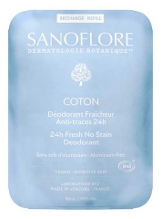 Sanoflore 24H Raikkaus Kosteuttava Puuvilla T&auml;ytt&ouml;pakkaus Bio 50 ml