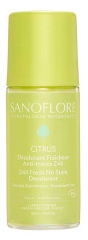 Sanoflore Déodorant Fraîcheur 24H Citrus Roll-On Bio 50 ml