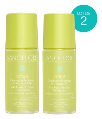 Sanoflore Desodorizante Frescura 24H Citrus Roll-On Bio Pack de 2 x 50 ml