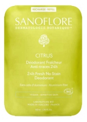 Sanoflore Déodorant Fraîcheur 24H Citrus Recharge Bio 50 ml