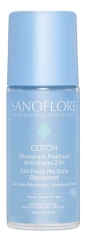 Sanoflore 24H Friskhed Deodorant &Oslash;kologisk Roll-On Bomuld 50 ml