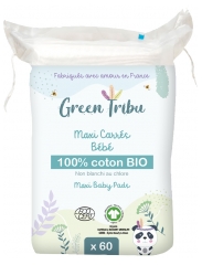 Green Tribu Maxi Carrés Bébé Coton Bio 60 Cotons