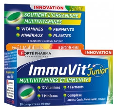 Fort&eacute; Pharma ImmuVit' Junior 30 Comprim&eacute;s &agrave; Croquer