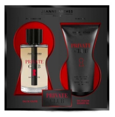 Jeanne Arthes Zestaw Upominkowy Private Club Woda Toaletowa 100 ml + żel pod Prysznic do Ciała i Włos&oacute;w 150 ml