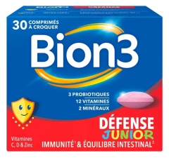Bion 3 D&eacute;fense Junior 30 Comprim&eacute;s &agrave; Croquer