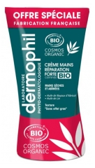 Dermophil Indien Cr&egrave;me Mains R&eacute;paration Forte Bio Lot de 2 x 75 ml