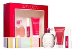 JEANNE ARTHES Coffret Boum Eau de Parfum 100 ml + Lait Corporel Parfum&eacute; 50 ml + Brillant &agrave; L&egrave;vres 8 ml
